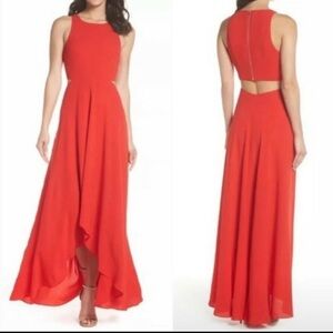 Ali & Jay Red Cut out maxi dress